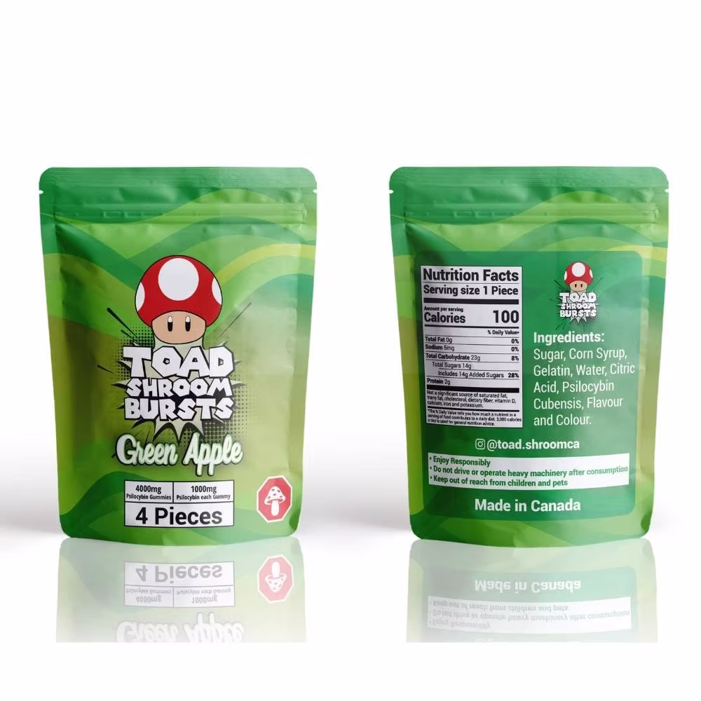 medicalhigh.ca|Green Apple Mushroom GummiesToad Gummies – 4,000mg Shroom-Infused Green Apple Psilocybin Gummies