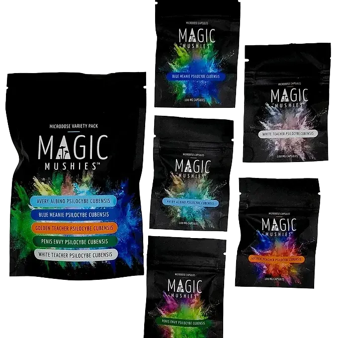 microdose mushroom capsules variety pack 100mg