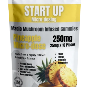 Pineapple Magic Mushroom Microdose Gummies 250mg
