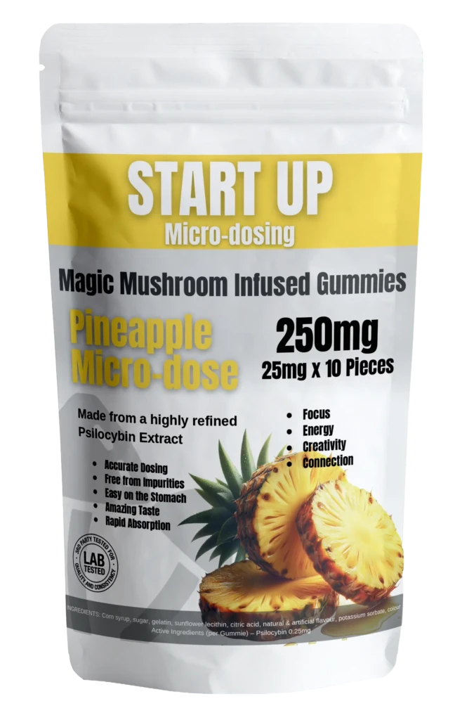 Pineapple Magic Mushroom Microdose Gummies 250mg