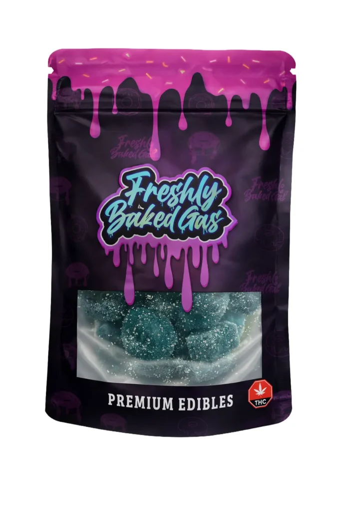 Blue Raspberry Gummy Rings – 1500mg THC