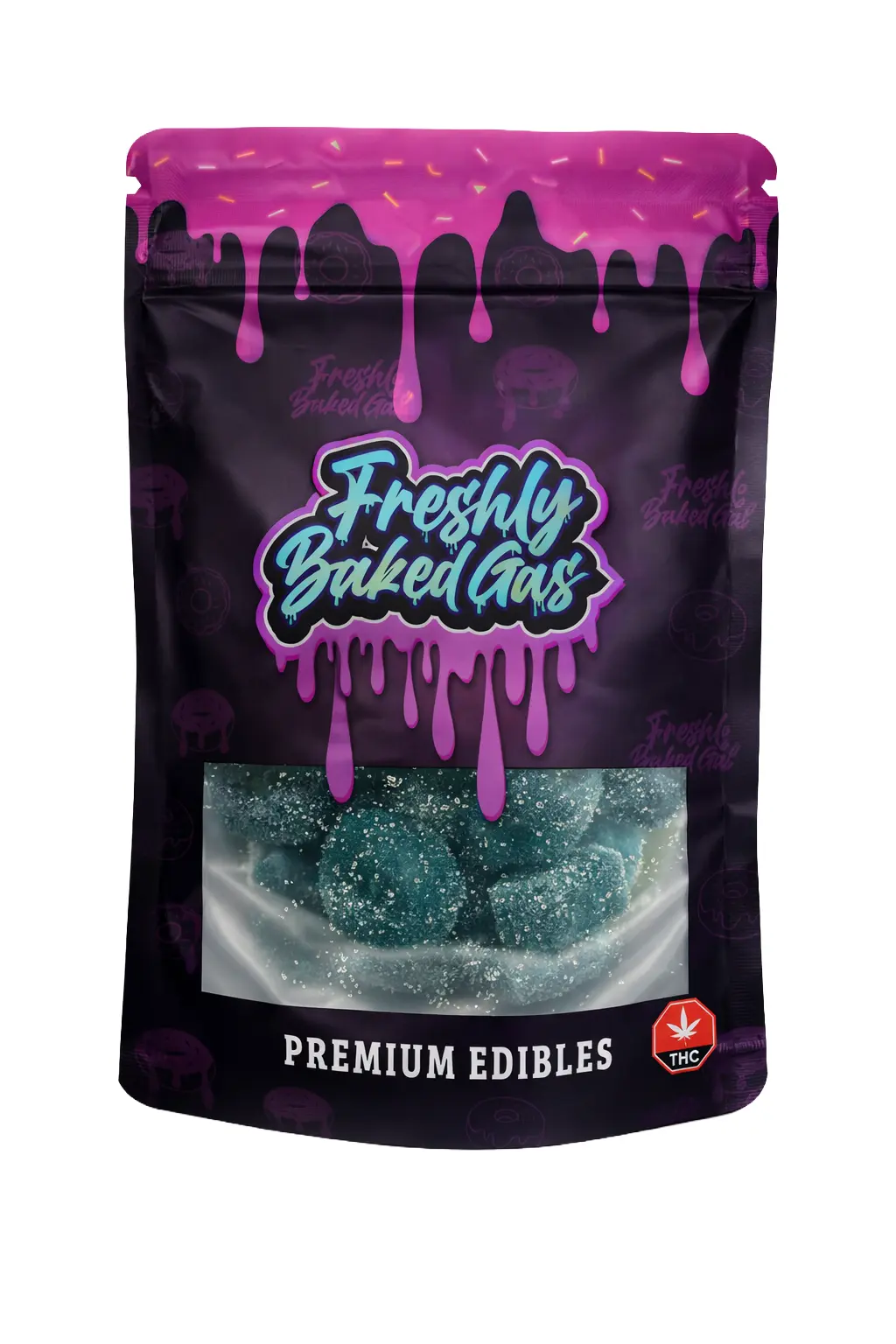 Blue Raspberry Gummy Rings – 1500mg THC