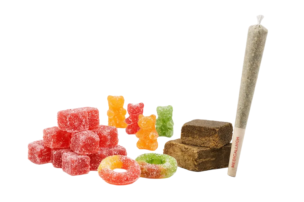 A Pack of Gummy + 2 Pre-Rolls and Hash