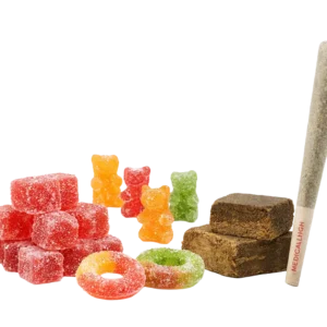 A Pack of Gummy + 2 Pre-Rolls and Hash